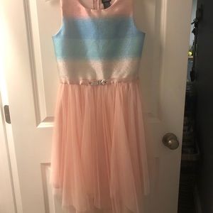Zunie Rainbow occasion dress, Girls size 12